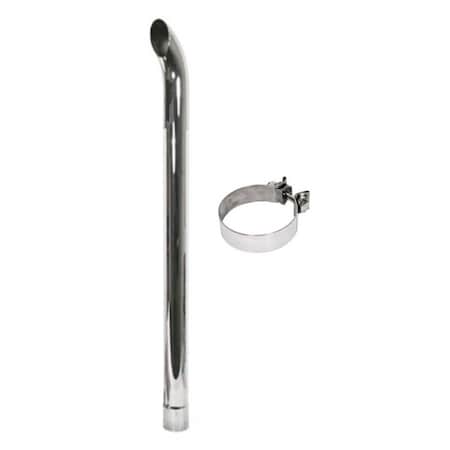 Aic Replacement Parts 48 Long Chrome Exhaust Stack 3 Slotted Fits John Deere PM89051C ZNL89051C-CLAMP
